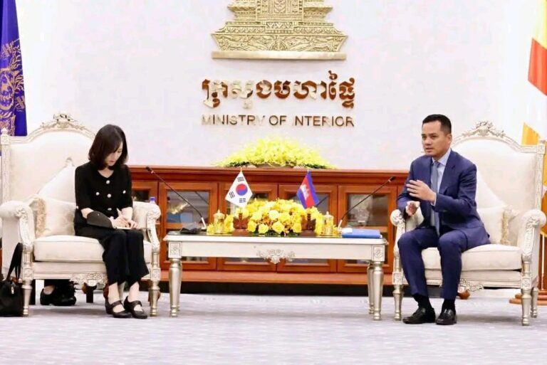 ក្រសួងមហាផ្ទៃកម្ពុជា និងភាគីកូរ៉េ នឹងបង្កើតក្រុមការងារ Task Force ដើម្បីជំរុញសន្ទុះការងារឱ្យកាន់តែមានប្រសិទ្ធភាព សម្រាប់កិច្ចសហប្រតិបត្តិការបង្ការ ទប់ស្កាត់ និងបង្ក្រាបអំពើឆបោកតាមប្រព័ន្ធអនឡាញ