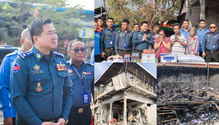 លោកឧត្តមសេនីយ៍ត្រី ម៉េង ស្រ៊ុន មេបញ្ជាការ​​​ បានអញ្ជើញ​ដឹកនាំ​ក្រុម​ការងារ​អាវុធហត្ថ​ខេត្តកំពង់ស្ពឺ​ បន្តចុះសួរសុខទុក្ខ ប្រជាពលរដ្ឋដែលរងគ្រោះអគ្គិភ័យលេបត្របាក់ឆាបឆេះផ្ទះអស់ស្ទើរទាំងស្រុងក្នុង​មូលដ្ឋាន​ស្រុកសំរោងទង ខេត្តកំពង់ស្ពឺ…