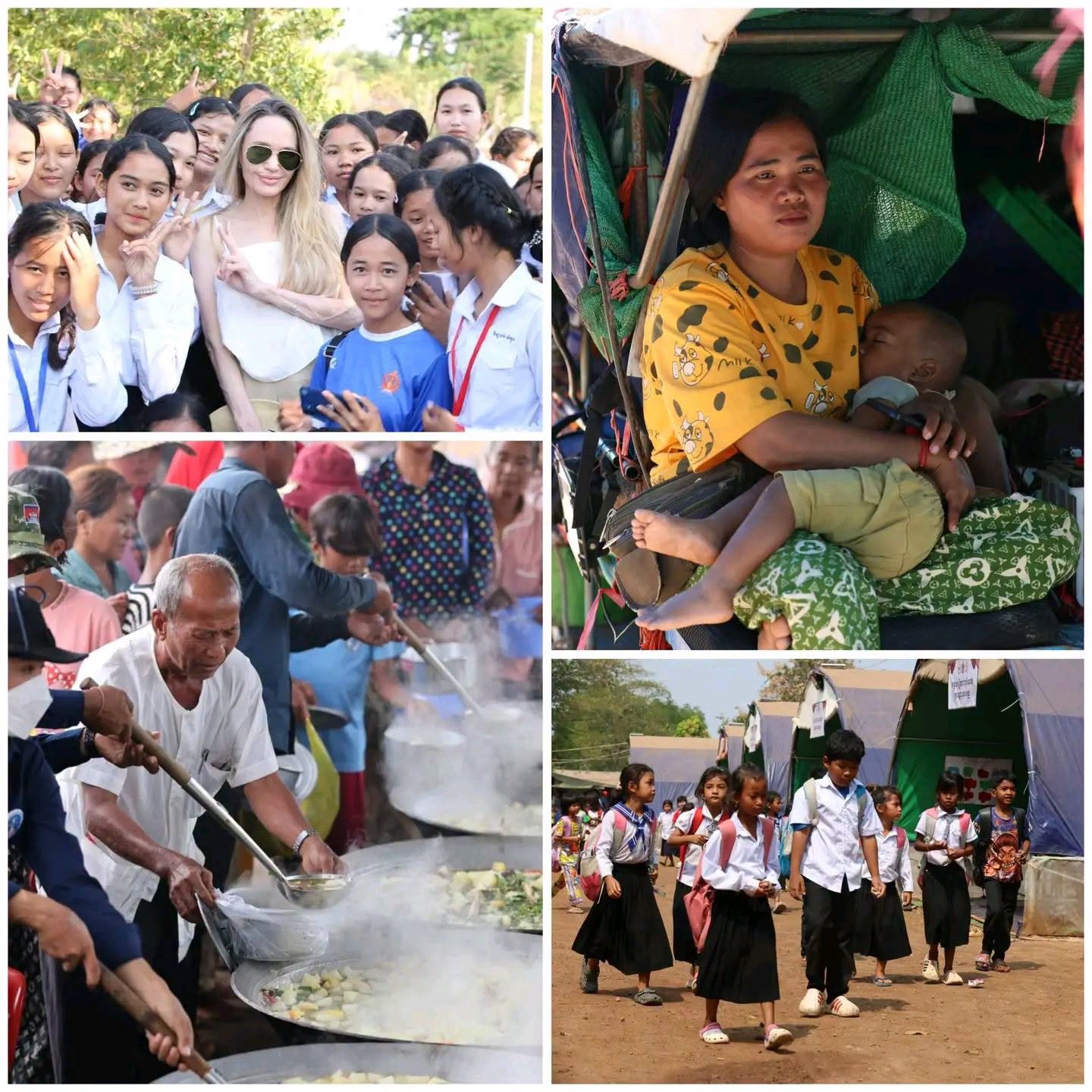 សាររបស់អ្នកស្រី Angelina Jolie ក្នុងខួបមួយឆ្នាំនៃការចាប់ផ្តើមសង្គ្រាមនៅតាមបណ្តោយព្រំដែនកម្ពុជា! “បេះដូងរបស់ខ្ញុំគឺនៅជាមួយមនុស្សគ្រប់គ្នាដែលនៅតែរង់ចាំការត្រលប់មកផ្ទះវិញ”